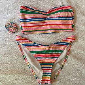 Wild Fable Striped Bikini Set